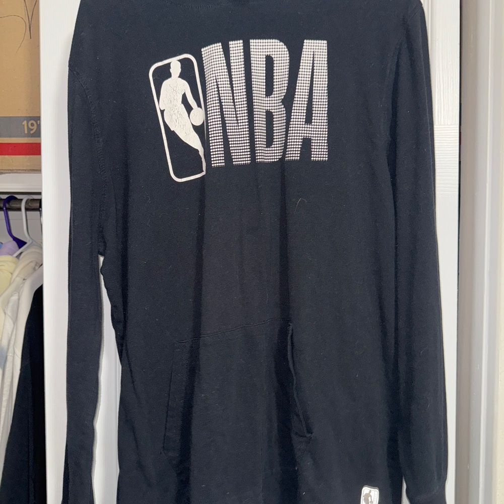 NBA Black Hoodie with Logo
